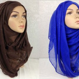 Glitter Polyester Scarves
