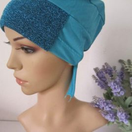 Glitter Tie Cap