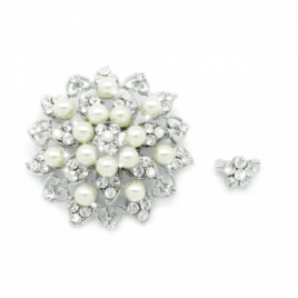 Crystal Pearl Scarf Pins