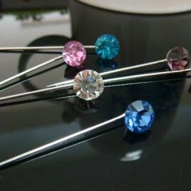 Coloured Stone Hijab Pins