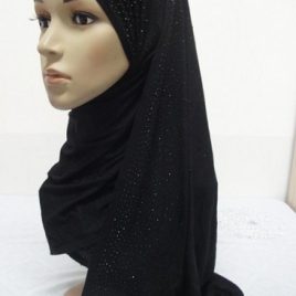 Rhinestone Jersey Scarf