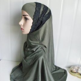 Green Lace Amira Hijab
