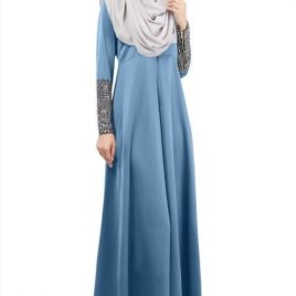 Abaya with Appliques